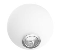 Glass Globe Lamp Shade Replacement, 9cm White Round Lamp Shade | Decorative Glass Lampshade, Easy Installation and Maintenance, Modern Sl xterior for Table Lamps