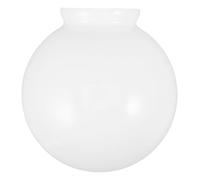Glass Globe Lamp Shade Replacement White Glass .9 Inch Spherical | Reverse Mouth Design with Anti-slip Structure, 80mm Fitter, Stable Attachment, Fits Bedside and Table Lamps