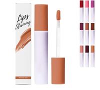 Glass Glow Nourishing Lip Tint, Hydrating Tinted Liquid Lipstick with Sheer Wash of Color, Non-Sticky & Long Wearing Lip Oil,for Nourishing Repairing Lightening Lip Lines (Yellow)