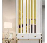 Glass Gold Metalized Tape Mirror Strip 8 Feet Long 0.75Inch Width Single Piece Wall Sticker Bathroom, Strips Tape Bling Stickers for DIY Crafts, Mirror, Kitchen, Living Room, Hall, Bedroom, Home Decor