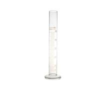 Glass Graduated Cylinder Measuring Single Metric Scale Class A Tolerance ±0.50ml Chemistry Lab Spout Measure Glass Measuring Cylinder