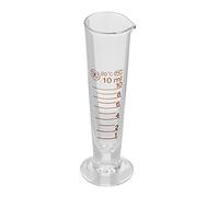 Glass Graduated Measuring Cylinder 10ml - Clear Lab-Grade Borosilicate Glass with External Scale for Accurate Liquid Measurement - for Laboratory Experiments, Bartending Syrup, Science Education