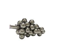 Glass Grape Artificial Fruit Clear Crystal Sculpture Geometric Grape Decorative Creative Home Decoration Accessories,Smoke Gray