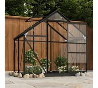 Glass Greenhouse Anthracite 155x103x191 cm Aluminium