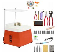 Glass Grinder - 4200r/min Mini DIY Grinding Tool, 65W Portable Kit with Replaceable Diamond Grinder Bits & Splash Baffle for Glass Processing