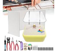 Glass Grinder Cutter Tool Kit, Multi-Function Stained Glass Set for Art DIY and Handicraft Projects, Essential Starter Tools for Creative Crafts