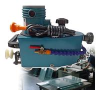 Glass Grinder Grinding Edging Machine, Electric Small Glass Grinding Edging Machine with 8 Diamond Wheels, Straight Round Bevel Edge Trimmer Grinder Glass Edger Tool 8000rpm Blue