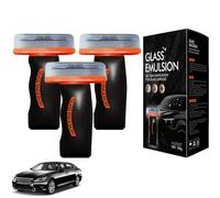 Glass Guard, Glass Emulsion Cleaner, glass Handle Oil Film Remover Lotion, Oil Film Remover for Car Window, GlassCleaning Board for Car Windshield, Automotive OilFilm Cleaning Brush (3)