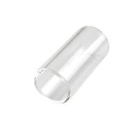 Glass Guitar Slide Bar 51mm, Finger Slider for Acoustic Electric Ukulele | White Glass Material, Excellent Intonation, Bright Sound, Lightweight Design, Sustain, for Country Jazz Blues Music