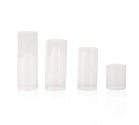 Glass Guitar Slide Ring, Transparent Cylinder for Electric Guitar and Bass, Durable, Bright Tone - Smooth Finish, Warm Resonance, Ideal for Fingerstyle and Blues Players