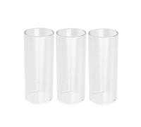Glass Guitar Slide Tone 3pcs 2.4 Inch for Guitar Players | Smooth Gliding Surface, White Glass Build, Medium Bottleneck Style, 6.1x2.65cm Size