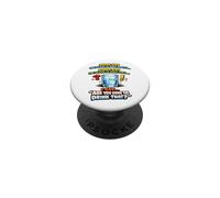 Glass Half Empty Half Full Funny Drinking Joke PopSockets Adhesive PopGrip
