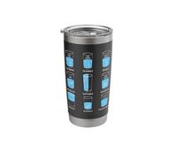 Glass Half Full Empty - Glasses Psychologist Psychology Stainless Steel Insulated Tumbler