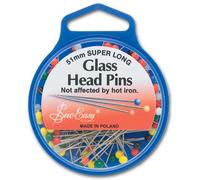 Glass Head Pins 51mm