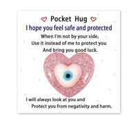 Glass Heart Pocket Tokens - Small Meaningful Keepsake Charm, Sturdy Lightweight Design, Compact Handheld Size | Sweet Gift Tokens for Mothers Day Weddings Birthdays Christmas Sharing Love Care