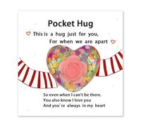 Glass Heart Pocket Tokens - Small Meaningful Keepsake Charm, Sturdy Lightweight Design, Compact Handheld Size | Sweet Gift Tokens for Mothers Day Weddings Birthdays Christmas Sharing Love Care