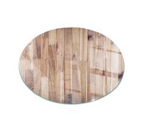 Glass Hearth Burning Stove Floor Place Wood Pattern in a Geometric Layout 100 cm