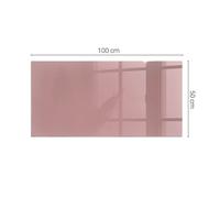 Glass Hearth Plate Protector for Floor Protection Color Pink Square Rectangular