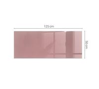 Glass Hearth Plate Protector for Floor Protection Color Pink Square Rectangular
