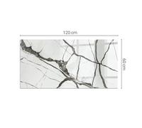Glass Hearth Plates for Wood Burners Marble Vein Pattern Square Rectangular