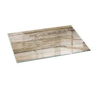 Glass Hearth Protector for Stylish Home Wood Grain in a Natural Style 120x60 cm