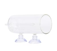 Glass High Dissolved Aquarium Oxygen Aeration, Aquarium Air Oxygen Bubbler Glass Cup with Water Tube and 2 Suction Cups for Fish Tank (Dissolved oxygen device (excluding air stone))