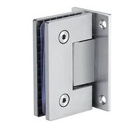 Glass Hinge, 90 Degree Shower Stainless Steel Bathroom Gate Clamp Frameless Bracket Wall to Glass Bathroom Door Fittings Glass Hinge