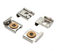 Glass Holder Set 4pcs Anti-Slip Cork Pad Bathroom Fixing(C 4PCS) | Heavy duty load bearing, reinforced steel, secure wall mounting, holds substantial weight, safe for large mirrors