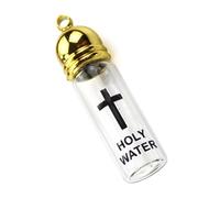 Glass Holy Water Bottle with Lid Praying Bottle Holy Water Empty Container for Religious Ceremonies and Home Altars
