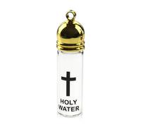 Glass Holy Water Bottle with Lid Praying Bottle Holy Water Empty Container for Religious Ceremonies and Home Altars
