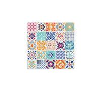Glass Hot Pot Stand - Mosaic Tiles Worktop Saver - Hot Pot Stand Kitchen Chopping/Cutting Board Worktop Protector with Non-Slip Feet 20cm x 20cm (8" x 8")