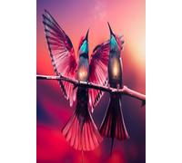 Glass Hummingbird: Hardcover Lined Journal for Writing and Daily Reflection - 185 Pages from Pass Productions