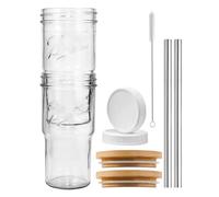 Glass Iced Coffee Hunts: 2 Set Beer Glass Pitcher Cups For Cold Brewery | Elegant Elegant Transparent Drinking Glasses For Bar Kitchen Party Tea Milk