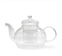 Glass Infuser Teapot - Round Pearl - 800ml KDMD White One Size