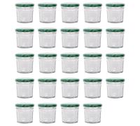 Glass Jam Jars - 90ml - Pack of 24 Argon Tableware Green One Size