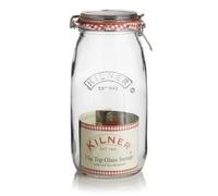 Glass Jar Clip-top Lid 3 Litres - Clear by Kilner