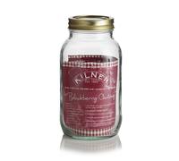 Glass Jar Twist Lid 1 Litre - Clear by Kilner