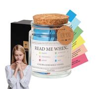 Glass Jar with Christian Cards - 3.54" Bible Blessing - Faith Reflection Notes - Devotional Quote with Decorative Message Pack | Encouragement Keepsake Set for the in