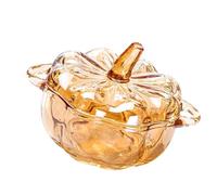 Glass Jar with Lid, Christmas Candy Dish, Candy Cookie Jars, Jewelry Box, Biscuit Containers Food Storage, Decorative Jar Pumpkins Glass Jars with Lid