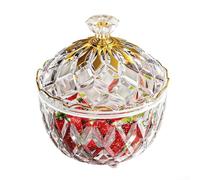 Glass Jar with Raised Lid Handle for Convenient Opening and Closing During Daily Use in Kitchen or Living Space (Transparent *Large)