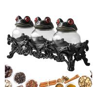 Glass Jars - Practical Containers For Aromatic In Dark Gothic Style Classic Apothecary Jars With Lids For Structured Organization In The Kitchen,