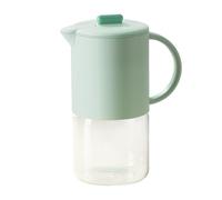 Glass Juice Pitcher, 1500ml Water Pitcher for Ice Tea and Homemade Juice, Airtight Dispenser for Tea Coffee Cocktails Hot Cold Beverage Liquid Storage Fridge Party Drink