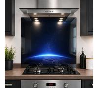 Glass Kitchen Splashback Panel - 6mm Toughened Heat-Resistant Cooker Backsplash - Design 2005 (60 x 55cm)
