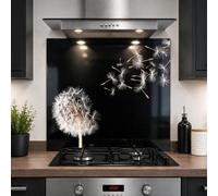 Glass Kitchen Splashback Panel - 6mm Toughened Heat-Resistant Cooker Backsplash - Design 2007 (60 x 55cm)