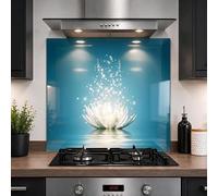 Glass Kitchen Splashback Panel - 6mm Toughened Heat-Resistant Cooker Backsplash - Design 2011 (100 x 55cm)