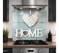 Glass Kitchen Splashback Panel - 6mm Toughened Heat-Resistant Cooker Backsplash - Design 2012 (60 x 55cm)