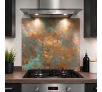 Glass Kitchen Splashback Panel - 6mm Toughened Heat-Resistant Cooker Backsplash - Design 2015 (60 x 55cm)