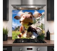 Glass Kitchen Splashback Panel - 6mm Toughened Heat-Resistant Cooker Backsplash - Design 2019 (60 x 55cm)