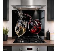 Glass Kitchen Splashback Panel - 6mm Toughened Heat-Resistant Cooker Backsplash - Design 2074 (100 x 55cm)