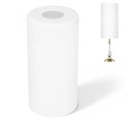 Glass Lamp Shade E27 Cylinder Cover Frosted White for Pendant Lights | Small Glass Lampshades, Modern Retro Farmhouse Style, Lightweight Decorative Cover, Easy Installation for Desk and Wall Lamps
